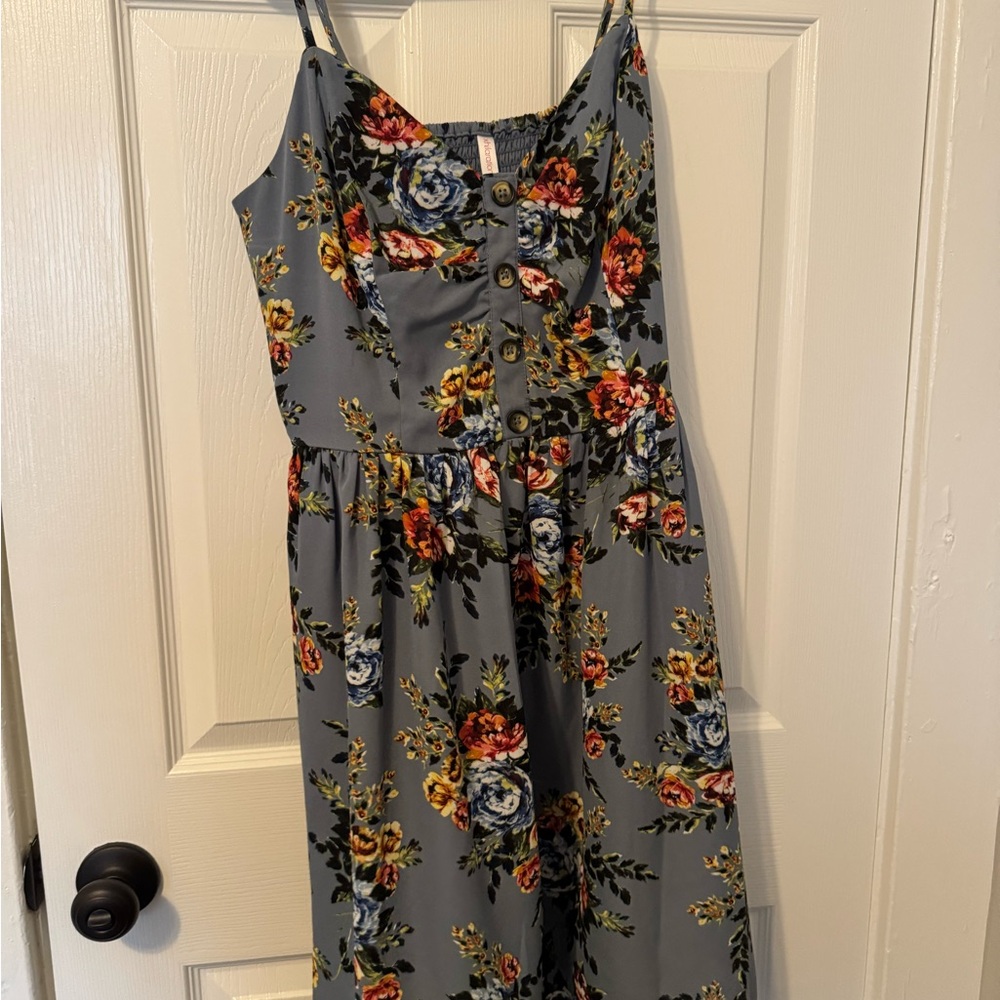Floral Button-Down Dress